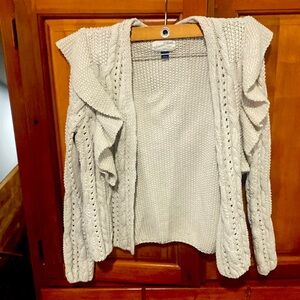 UNIVERSAL THREAD GOODS CO• Size M• Cream Woven Short Cardigan
